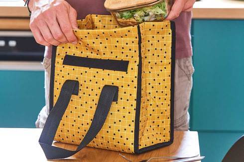 Sacs isothermes Lunch Bag en tissus 5 modèles panachés